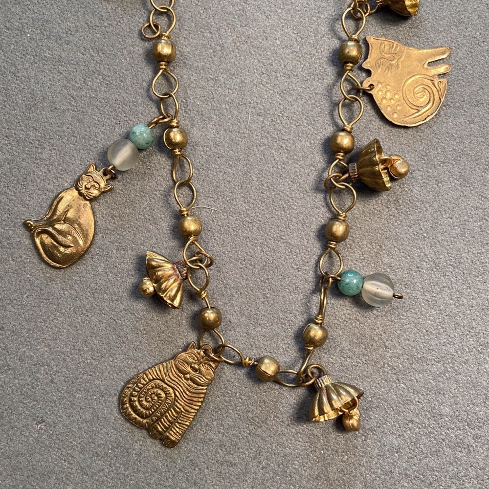 Cat‎ Necklace, Vintage Laurel Birch early work